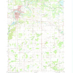 United States Geological Survey Belding, MI (1972, 24000-Scale) digital map