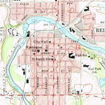 United States Geological Survey Belding, MI (1972, 24000-Scale) digital map