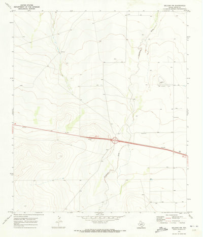 United States Geological Survey Belding NW, TX (1970, 24000-Scale) digital map