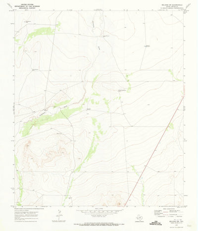 United States Geological Survey Belding SW, TX (1970, 24000-Scale) digital map