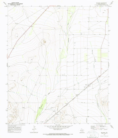 United States Geological Survey Belding, TX (1970, 24000-Scale) digital map