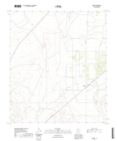 United States Geological Survey Belding, TX (2022, 24000-Scale) digital map