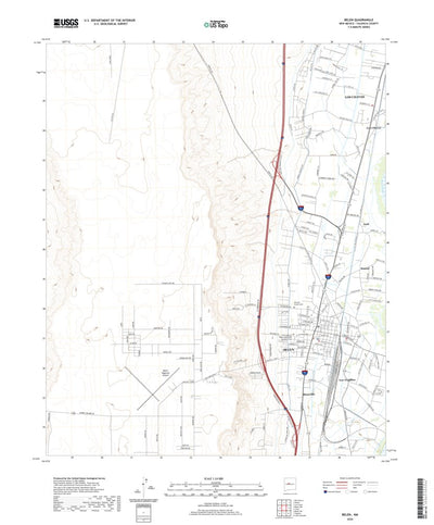United States Geological Survey Belen, NM (2020, 24000-Scale) digital map