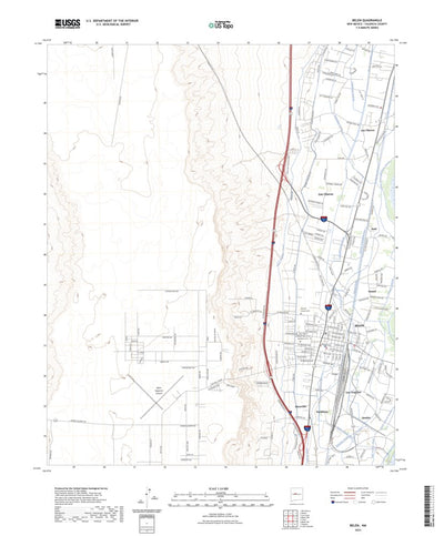United States Geological Survey Belen, NM (2023, 24000-Scale) digital map