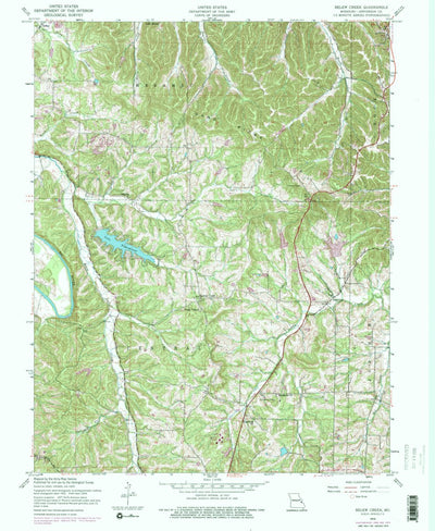 United States Geological Survey Belews Creek, MO (1954, 24000-Scale) digital map