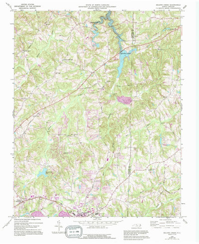 United States Geological Survey Belews Creek, NC (1969, 24000-Scale) digital map