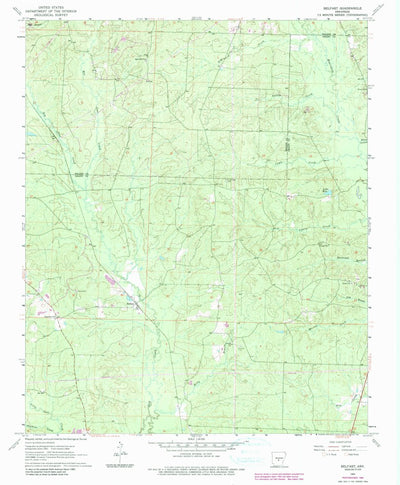 United States Geological Survey Belfast, AR (1964, 24000-Scale) digital map