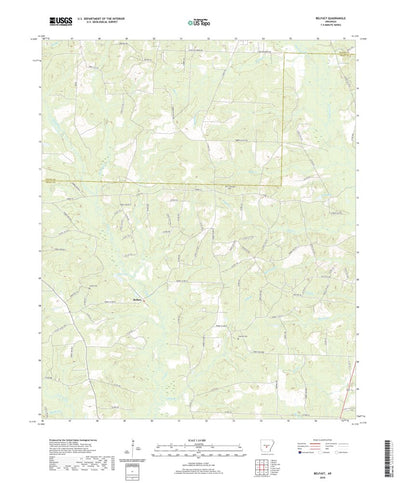 United States Geological Survey Belfast, AR (2020, 24000-Scale) digital map