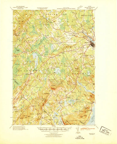 United States Geological Survey Belfast, ME (1941, 62500-Scale) digital map