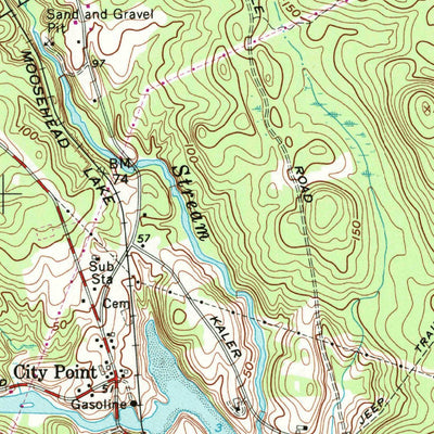 United States Geological Survey Belfast, ME (1960, 24000-Scale) digital map