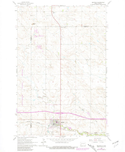 United States Geological Survey Belfield, ND (1962, 24000-Scale) digital map