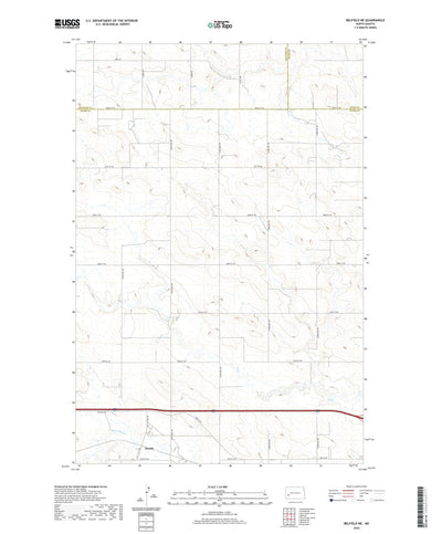 United States Geological Survey Belfield NE, ND (2020, 24000-Scale) digital map