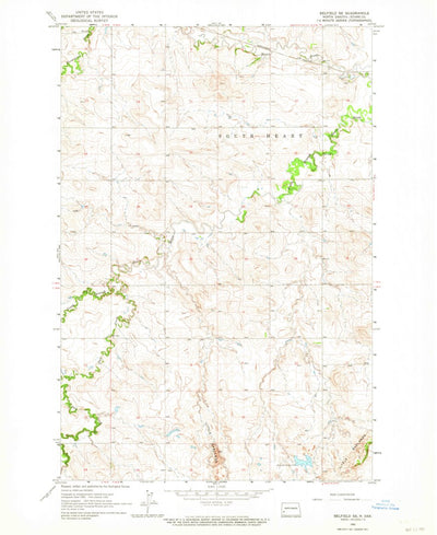 United States Geological Survey Belfield SE, ND (1962, 24000-Scale) digital map