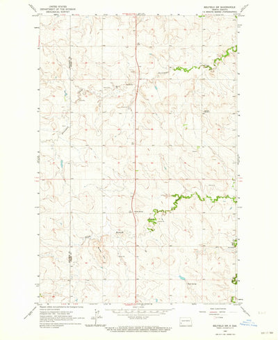 United States Geological Survey Belfield SW, ND (1962, 24000-Scale) digital map