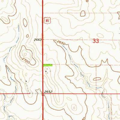 United States Geological Survey Belfield SW, ND (1962, 24000-Scale) digital map