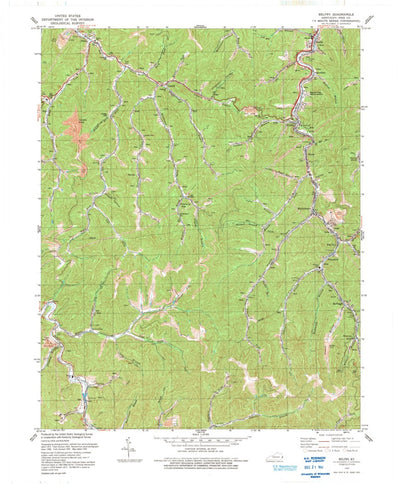 United States Geological Survey Belfry, KY (1992, 24000-Scale) digital map