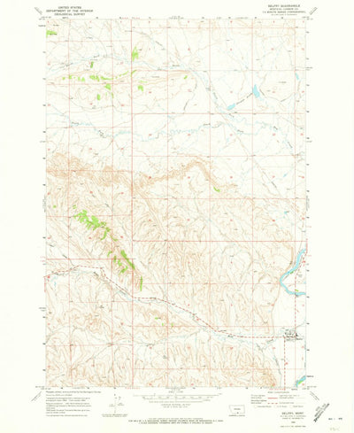 United States Geological Survey Belfry, MT (1969, 24000-Scale) digital map