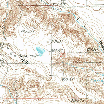 United States Geological Survey Belgian Hill, MT (1985, 24000-Scale) digital map