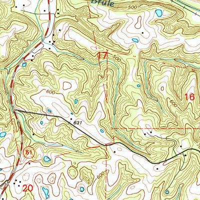 United States Geological Survey Belgique, MO-IL (1993, 24000-Scale) digital map