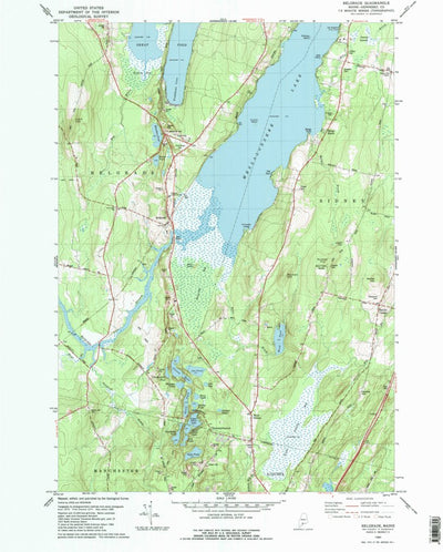 United States Geological Survey Belgrade, ME (1980, 24000-Scale) digital map