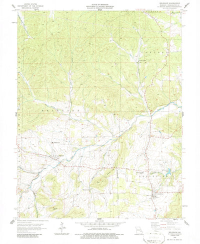 United States Geological Survey Belgrade, MO (1958, 24000-Scale) digital map