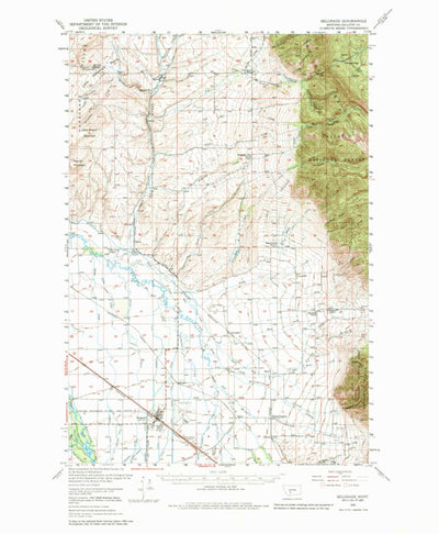 United States Geological Survey Belgrade, MT (1950, 62500-Scale) digital map