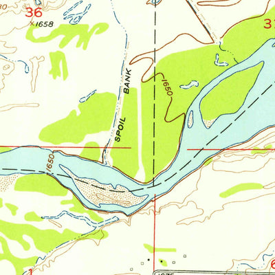 United States Geological Survey Belgrade SE, NE (1955, 24000-Scale) digital map