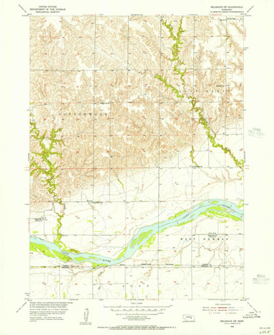 United States Geological Survey Belgrade SW, NE (1955, 24000-Scale) digital map