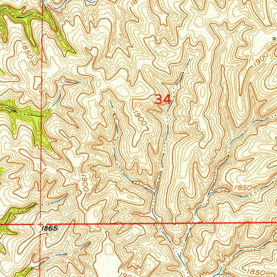 United States Geological Survey Belgrade SW, NE (1955, 24000-Scale) digital map