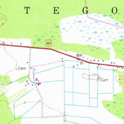 United States Geological Survey Belhaven, NC (1951, 24000-Scale) digital map