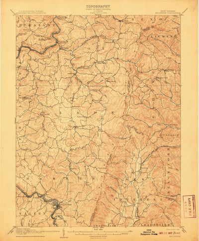 United States Geological Survey Belington, WV (1907, 62500-Scale) digital map