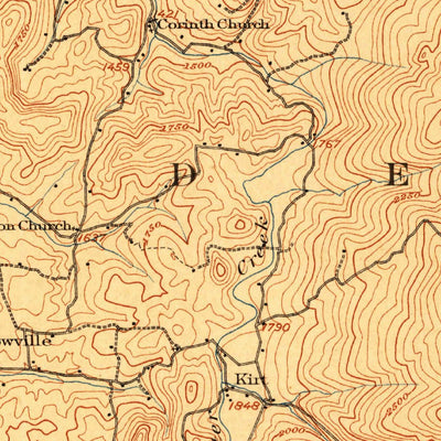 United States Geological Survey Belington, WV (1907, 62500-Scale) digital map