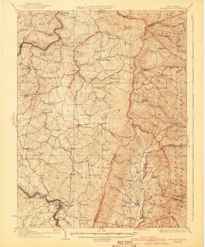 United States Geological Survey Belington, WV (1941, 62500-Scale) digital map