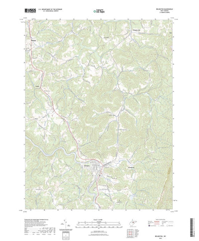 United States Geological Survey Belington, WV (2023, 24000-Scale) digital map