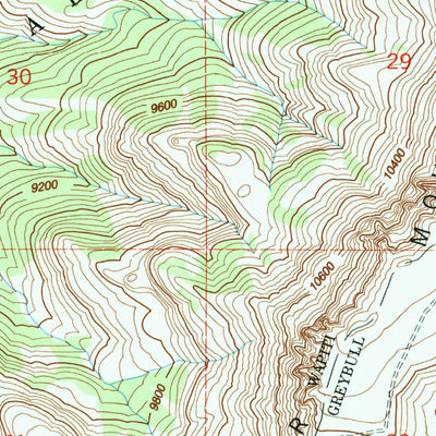 United States Geological Survey Belknap Creek, WY (1991, 24000-Scale) digital map