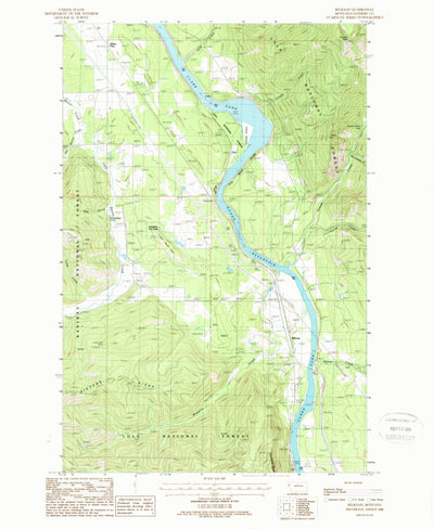 United States Geological Survey Belknap, MT (1988, 24000-Scale) digital map