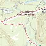 United States Geological Survey Belknap Springs, OR (2020, 24000-Scale) digital map