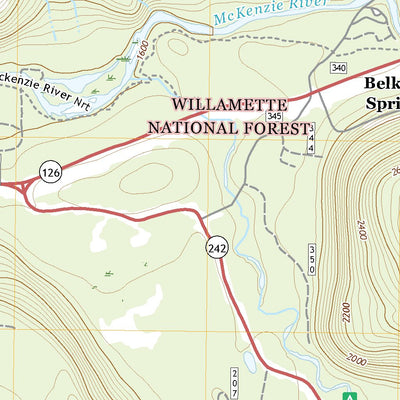 United States Geological Survey Belknap Springs, OR (2020, 24000-Scale) digital map