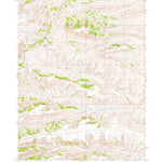United States Geological Survey Bell Butte NE, WY (1962, 24000-Scale) digital map
