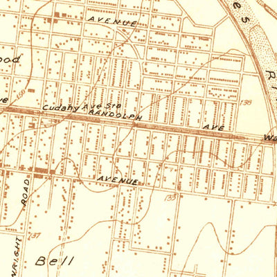 United States Geological Survey Bell, CA (1923, 24000-Scale) digital map