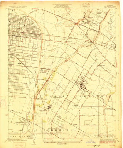 United States Geological Survey Bell, CA (1925, 24000-Scale) digital map