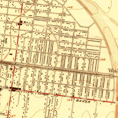 United States Geological Survey Bell, CA (1925, 24000-Scale) digital map