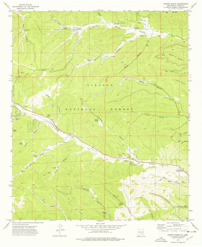 United States Geological Survey Bell Canyon, NM (1974, 24000-Scale) digital map