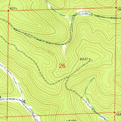 United States Geological Survey Bell Canyon, NM (1974, 24000-Scale) digital map