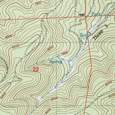 United States Geological Survey Bell Canyon, NM (2004, 24000-Scale) digital map