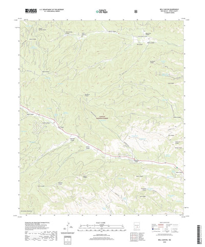 United States Geological Survey Bell Canyon, NM (2020, 24000-Scale) digital map