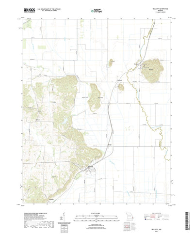 United States Geological Survey Bell City, MO (2021, 24000-Scale) digital map