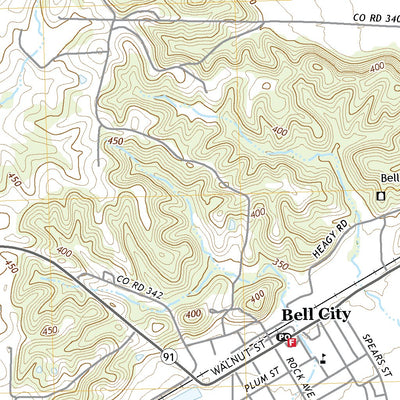 United States Geological Survey Bell City, MO (2021, 24000-Scale) digital map