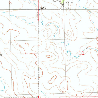 United States Geological Survey Bell Coulee East, ND (1980, 24000-Scale) digital map