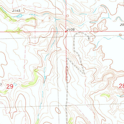 United States Geological Survey Bell Coulee West, ND (1980, 24000-Scale) digital map